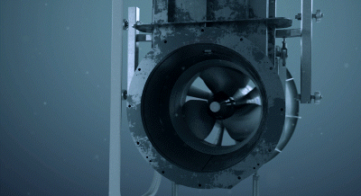 Powering existing dams and weirs with a small turbine-generator 